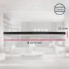 A side view of a flat LED panel with dimensions indicated. Produktbild-Vorschau