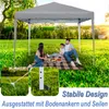 A family is having a picnic under a gray pop-up canopy in a grassy park. Náhled obrázku produktu