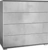 Vladon Kommode Pavos V3, Sideboard mit 4 Schubladen Produktbild-Vorschau 1