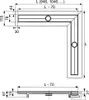 TECEdrainline Winkelrinne 900 x 900 mm mit Seal System Produktbild-Vorschau 2