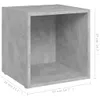 vidaXL TV-Schränke 4 Stk. Betongrau 37x35x37 cm Produktbild-Vorschau 9