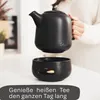 STEINZEIT Design Teekanne mit Stövchen (1,3L) – mit Produktbild-Vorschau 3