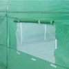 Close-up view of a green greenhouse with a rolled-up window flap. Náhľad obrázku produktu
