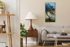Wanduhr Uhr Wandbild Leinwand 30x60 Ölgemälde Baum Himmel Produktbild-Vorschau 3