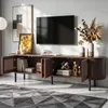 Merax TV Schrank mit 4 Türen aus MDF, TV Lowboard für bis Produktbild-Vorschau 8
