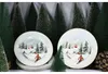 4x Chalet Kuchenteller 4 Pers. Porzellan Dessert-Teller Ski Produktbild-Vorschau 2