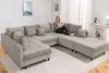 riess-ambiente Moderne XXL Wohnlandschaft KENT 305cm greige Produktbild-Vorschau 2