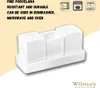 Set de salière et poivrière Wilmax en porcelaine blanche Voir les images du produit 5
