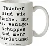 Mr. & Mrs. Panda Keramiktasse Spruch Tauchen Abenteuer - Produktbild-Vorschau 1