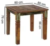 FineBuy Esstisch quadratisch 80 cm Mango Massivholz – Produktbild-Vorschau 3