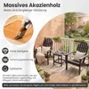 Chaise Adirondack COSTWAY en bois, chaise Adirondack en Voir les images du produit 4
