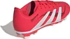 A red Adidas Predator children's soccer cleat is shown from the side and slightly from the back. Produktbild-Vorschau