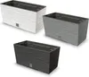2x 12l balkonový truhlík 39,5x19,5 cm bílý + prostorná 8l Náhled obrázku produktu 5