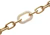 Luxe bronzen armband met kristallen, Crystal Link, model Productafbeelding-voorbeeld 3