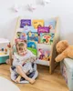 Obubu Montessori knihovna pro děti, 5 polic, dětská Náhled obrázku produktu 2