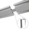Binario per tende "silver" in alluminio, tutte le lunghezze Anteprima dell’immagine prodotto 2