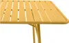 Gartentisch - L. 160 cm - Metall - Senfgelb - MIRMANDE von Produktbild-Vorschau 4