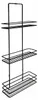 SEPIO Duschablage Schwarz, Badezimmer Organizer Drei Produktbild-Vorschau 1