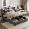 Letto matrimoniale con rete a molle INONEFT, dimensioni Anteprima dell’immagine prodotto 2