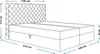 Boxspringbett 140x200 cm Doro - Doppelbett mit Matratze & Produktbild-Vorschau 4