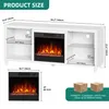 148 cm TV-Schrank mit elektrischem Kamin und Heizfunktion, Produktbild-Vorschau 4