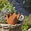 UNUS® Kronen Ø 15cm 3er Set  Rostoptik Gartendeko Tischdeko Produktbild-Vorschau 2