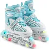 Apollo Super Blades X Pro Inlineskates - White/Mint - L - Produktbild-Vorschau 1