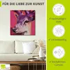 ARTland Leinwandbild Felix pink Größe: 30x30 cm Produktbild-Vorschau 2