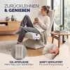 CASARIA Relaxsessel mit verstellbarer Rückenlehne Creme Produktbild-Vorschau 2