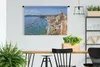 MuchoWow® Wandteppich Wandbehang Boot - Meer - Haus - Produktbild-Vorschau 2