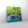 Bild auf Leinwand - Leinwandbild - Wasserfall Wald Umwelt - Produktbild-Vorschau 4