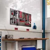 Kovový nástenný organizér na náradie s háčikmi a zásobníkmi Náhľad obrázku produktu 2