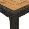 5-tlg. Garten-Essgruppe mit Kissen Schwarz Poly Rattan Produktbild-Vorschau 6