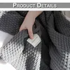 Quasten Gestrickte Decke Weiche Warme Strickdecke Produktbild-Vorschau 2
