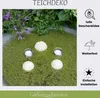 5er Set Teichdeko: 3x Schwimmkugeln Creme aus Keramik & 2x Produktbild-Vorschau 3