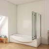 AICA 130cmx140cm Badewannenaufsatz 6mm NANO ESG-glas mit Produktbild-Vorschau 3