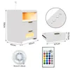 Nachttisch mit Steckdose & USB, 2 Led Licht mit 2 Produktbild-Vorschau 4