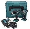 Makita DLX2131JX1, Kabelloser Schlagbohrschrauber, Schwarz, Produktbild-Vorschau 2