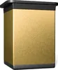 A single gold and black furniture foot is shown against a white background. Produktbild-Vorschau