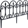 A black metal garden fence with decorative scrollwork and pointed finials, shown against a white background. Náhľad obrázku produktu