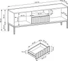 Lowboard Nova RTV-154 grün Produktbild-Vorschau 2