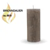 Bougies Rustique ( pack de 3 ) Taupe Ø7cm x 15cm Voir les images du produit 3