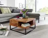 Couchtisch FineBuy Sofatisch Holz Massiv 60x60x34,5 cm Produktbild-Vorschau 2