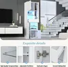 OKWISH Vitrine avec 4 Compartiments et 1 Tiroir - Meuble de Voir les images du produit 6