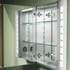 SONNI 60 × 65 cm Aluminium Spiegelschrank Touch Schalter Produktbild-Vorschau 2