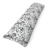 A long pillow with a floral pattern on a white background. Produktbild-Vorschau