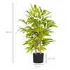 HOMCOM Bambou artificiel plantes artificielles décoratives Voir les images du produit 5
