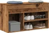 vidaXL Schuhbank Altholz-Optik 80x30x45 cm Holzwerkstoff Produktbild-Vorschau 2