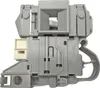 A close-up, studio shot of a washing machine door lock mechanism. Produktbild-Vorschau