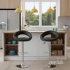Lot de 2 tabourets de bar CHRISTIAN - noir Voir les images du produit 7